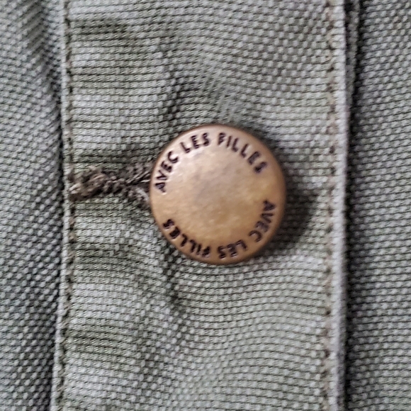 Khaki Green Apron/Jumper Dress by Avec Les Filles Revolve - Picture 4 of 6